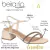 Sandália Feminina Beira Rio Strass Ajuste Fácil Salto Bloco 8423.228.26510