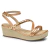 Sandália Feminina Anabela Dakota Metalizada Strass Brilhos Y8853