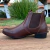 Imagem do Botina Unisex Zebu Seringueira Em Couro Legitimo 61020