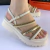 Sandália Feminina Flatform Tratorada Strass Ramarim 2538105 - Lesantini
