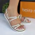 Sandália Papete Feminina Beira Rio Metalizada Strass 8587.202.25883