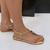 Sandalia Feminina Lesantini Metalizada Com Pedras Coloridas 3027.0226 - comprar online