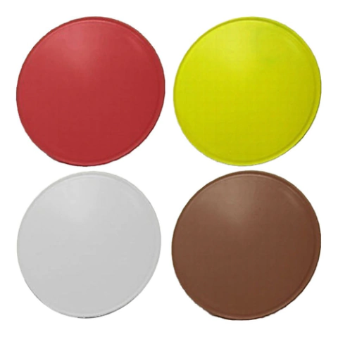 Plato Pizzero X3 Unid Polipropileno 36cm Tabla Pizza Colores