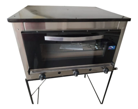 Horno Pizzero Pastelero 12 Moldes Piso 3cm Puerta Visor
