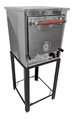 Horno Pizzero 3 Moldes Industrial Acero Inoxidable A Gas Eg