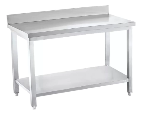 Mesada De Trabajo Con Zócalo Acero Inox 180 Cm Turboblender