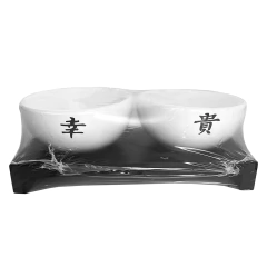 Recipiente Doble 8 cm Kiotto con Base de Madera en internet