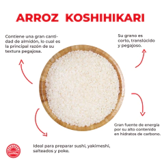 Arroz Koshihikari para Sushi "Asahi" 5 kg en internet