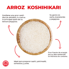 Arroz Koshihikari El Peoncito 500 gr en internet