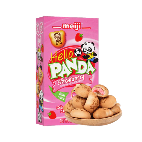 Galletas Meiji Hello Panda Sabor Frutilla