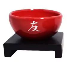 Recipiente 8 cm Kiotto con Base de Madera - varios colores