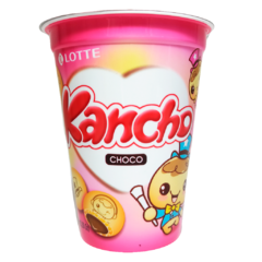 Galletas Rellenas con Chocolate Kancho Cup Lotte 95 gr