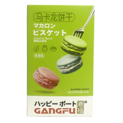Galletas Macaron Gangfu Sabor Matcha 50 Gr - GOCHISO MAYORISTA