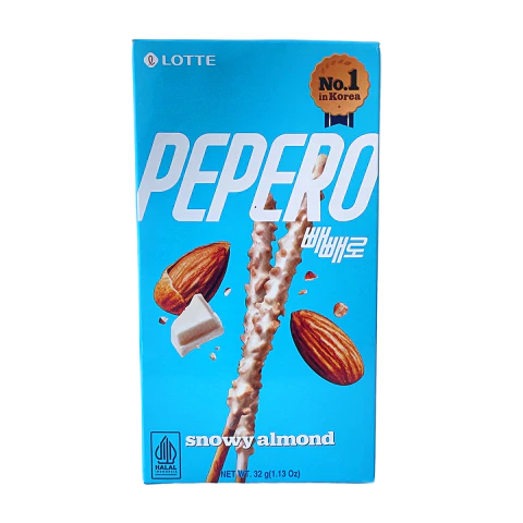 Pepero Chocolate Blanco con Almendras 32 g - comprar online