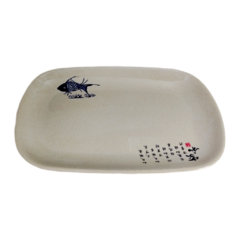 Plato Chico Melamina Fish 21 x 13,5 cm