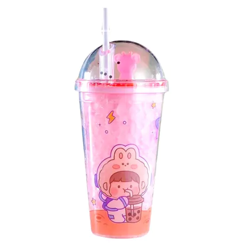 Vaso Acrilico Glitter Rosa con Luz Led - VARIOS MODELOS