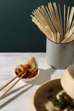 Palillos Chinos para Sushi de Bambú X 10 Pares - GOCHISO MAYORISTA