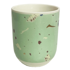 Cuenco para Té de Cerámica Aqua con Manchas
