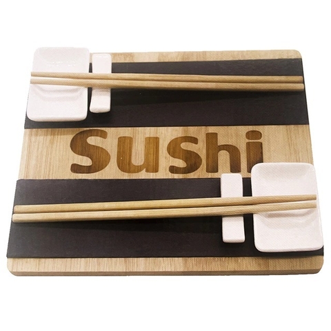 Set de Sushi de Cerámica Blanco 7 Piezas