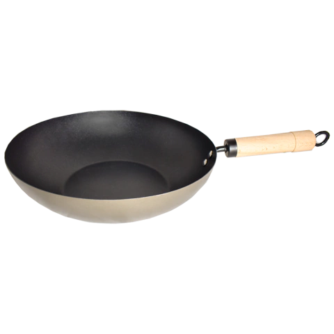 Wok Antiadherente Mango Madera 30,5 cm