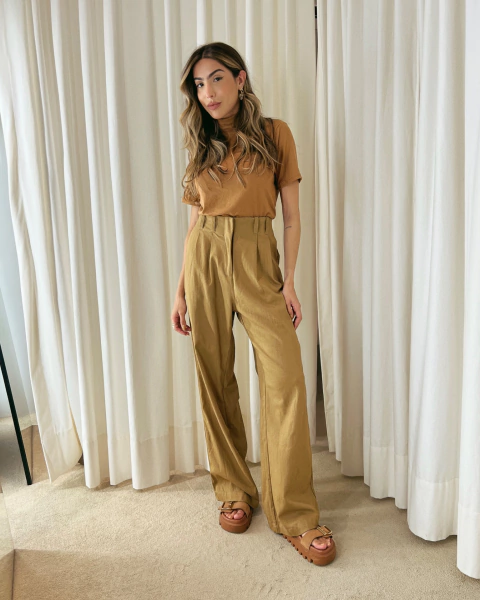 CALÇA MARISA MARROM