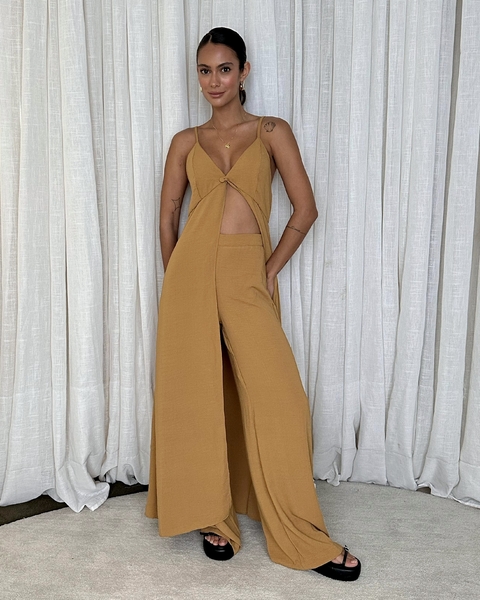 CALÇA ELISA MOSTARDA