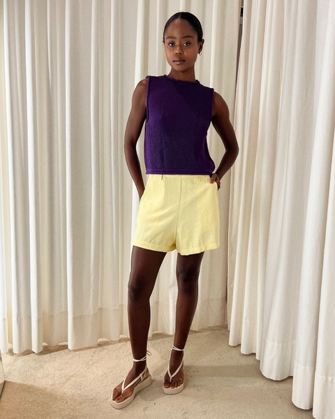 CROPPED NOAH TRICOT ROXO