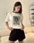 T-SHIRT YVES BICOLOR OFF & PRETO