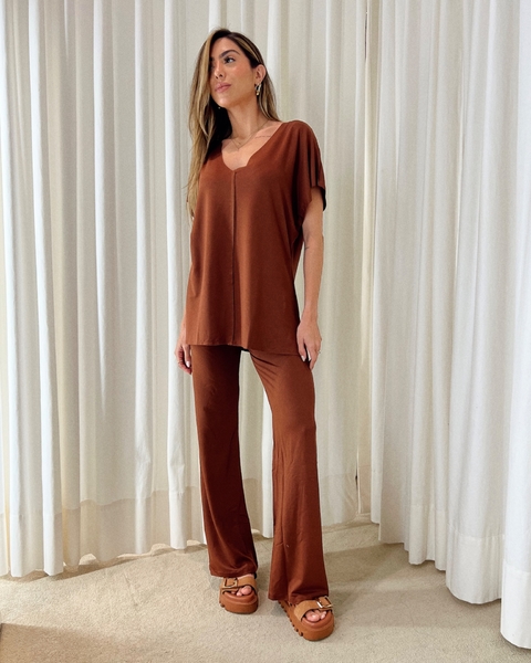 CALÇA ELORA MARROM