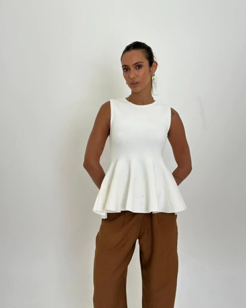 BLUSA HANNA BRANCO TRICOT