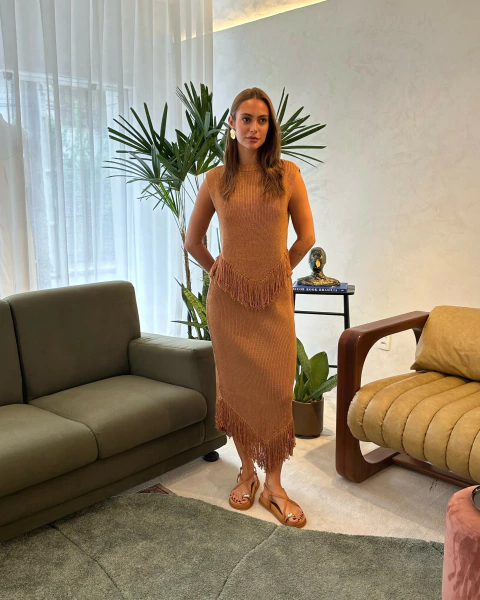 CONJUNTO PIETRA CARAMELO TRICOT