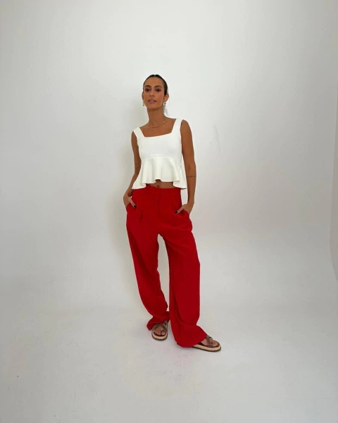 CROPPED ALICE BRANCO TRICOT - comprar online