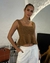CROPPED ALICE TRICOT MARROM