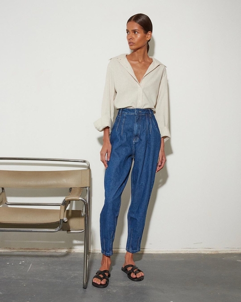 CALÇA JEANS VINTAGE SUPER AZUL