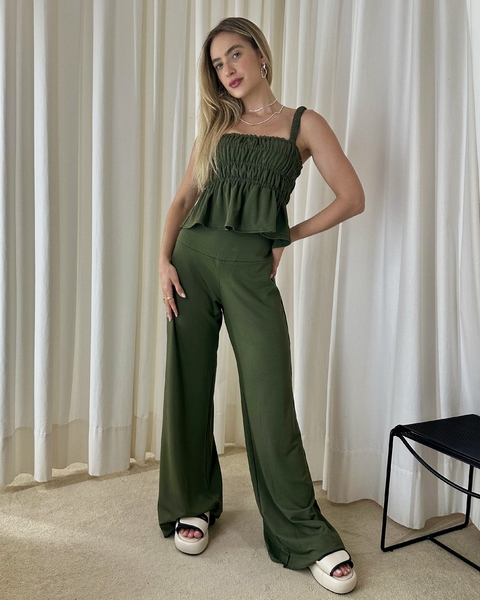 CALÇA MANUELA VERDE MILITAR