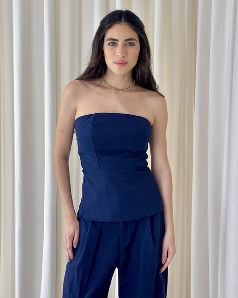 BLUSA ADELI AZUL MARINHO