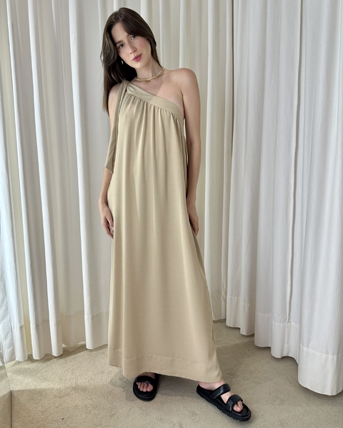 VESTIDO ZOHAR AREIA