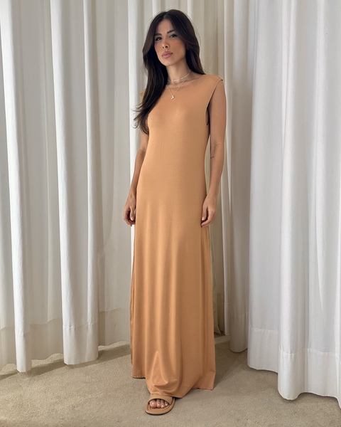 VESTIDO AMANDA CARAMELO