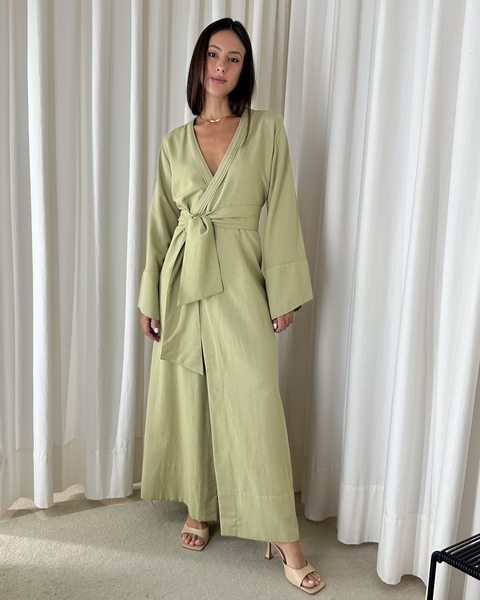 VESTIDO KIMONO GRETA VERDE