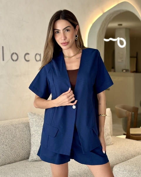 CAMISA THERA AZUL MARINHO