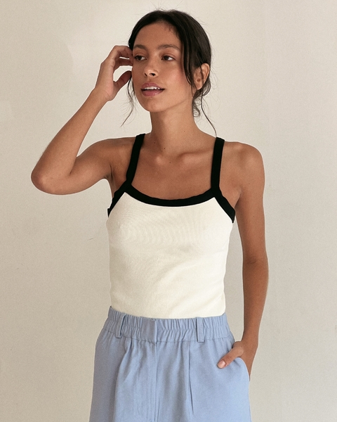 REGATA OLGA BRANCO E PRETO