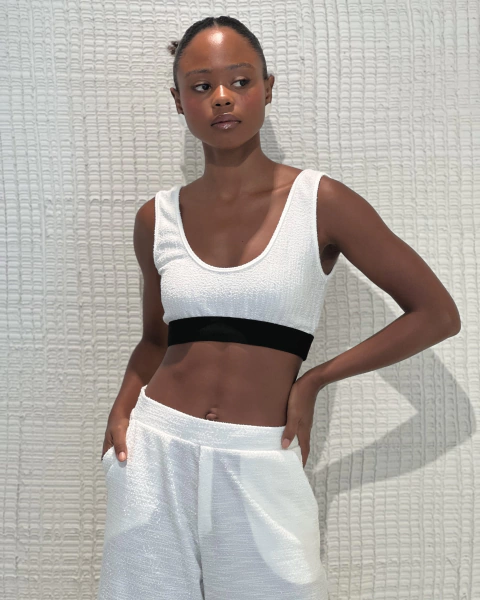 TOP ALEXIA BRANCO ATOALHADO