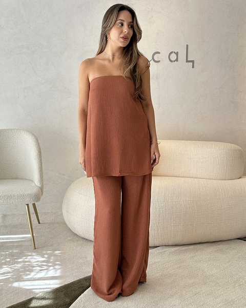 CALÇA ELISA CHOCOLATE