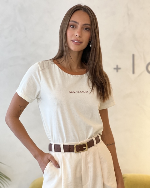 T-SHIRT BTB CARAMELO