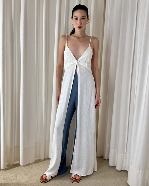 BLUSA VALENTINA BRANCO TEXTURA