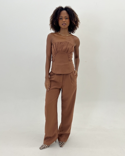 CALÇA BEIRUTE MARROM - comprar online