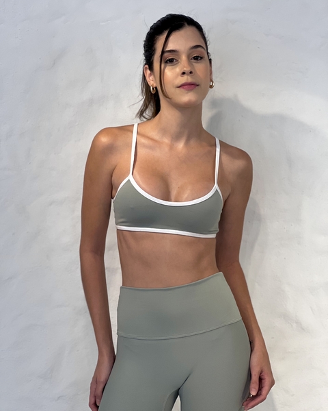 TOP TULA CINZA & BRANCO