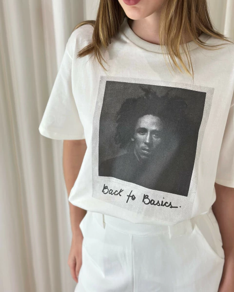 T-SHIRT POLAROID BOB OFF WHITE - comprar online