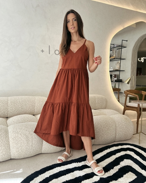 VESTIDO ÍRIS MARROM