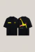 T-shirt Oversized Futevôlei Ousadia Preto